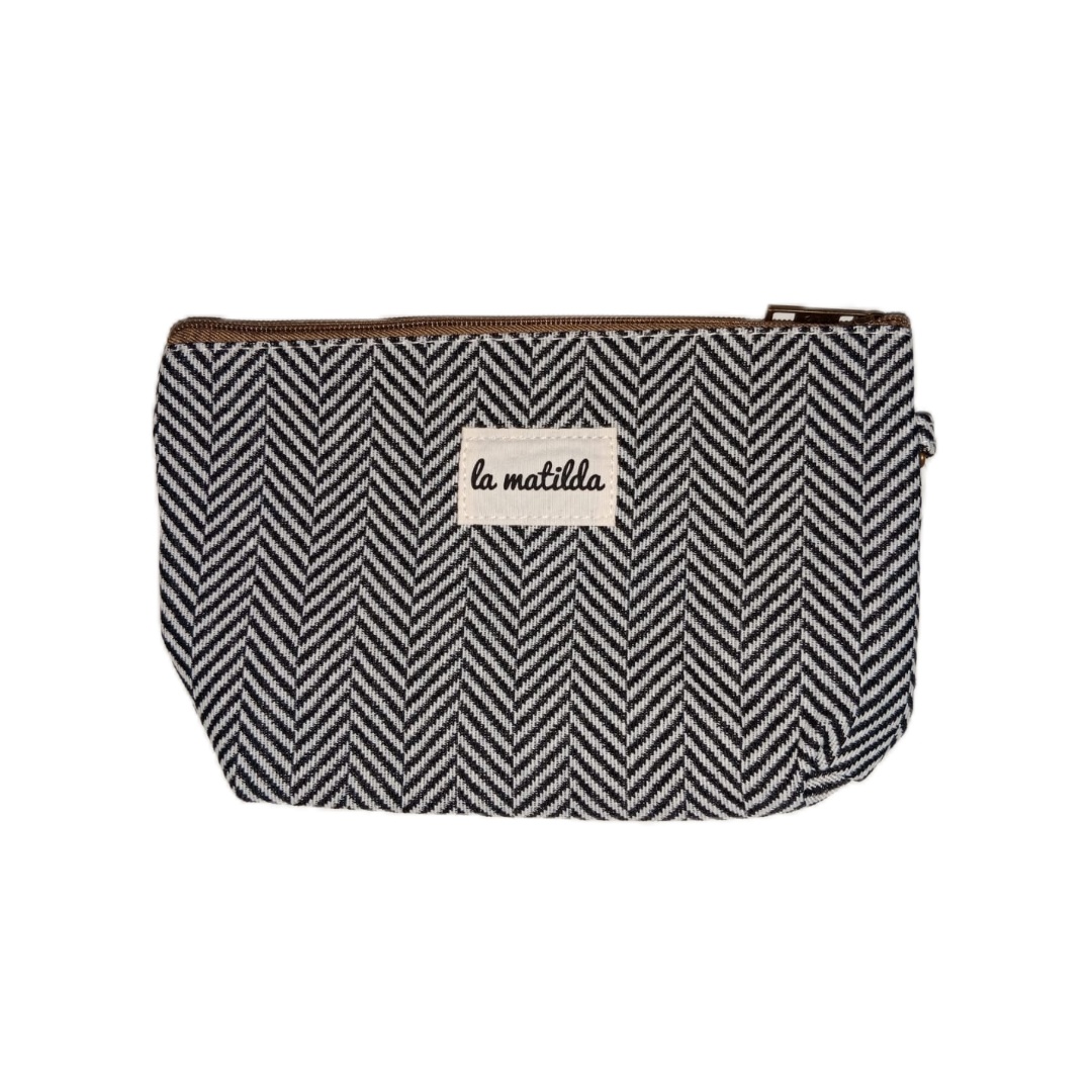 Neceser Grande Espiga Negro La Matilda