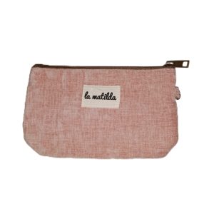 Neceser Grande Terciopelo Rosa La Matilda